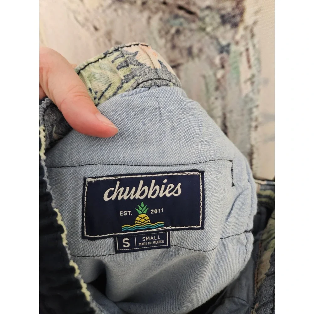 Chubbies Mens Navy Blue The Armadas Original Stretch Twill Pants Small